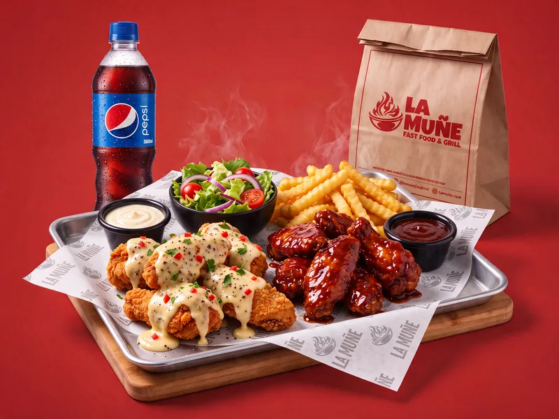 Combo Pareja de La Muñe con alitas en dos salsas