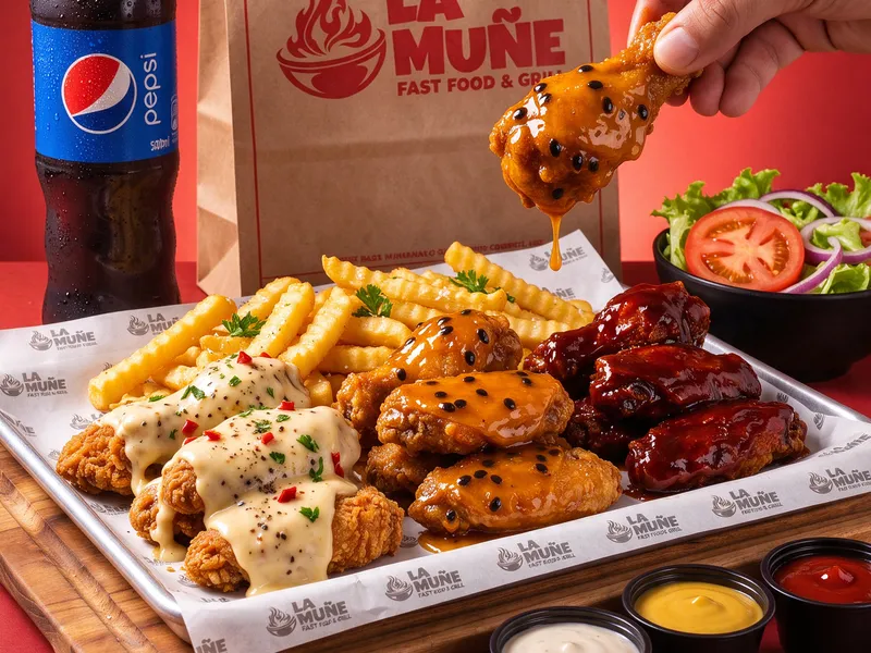 Trilogía Clásica: alitas en Acevichada, Maracuyá y BBQ Picante